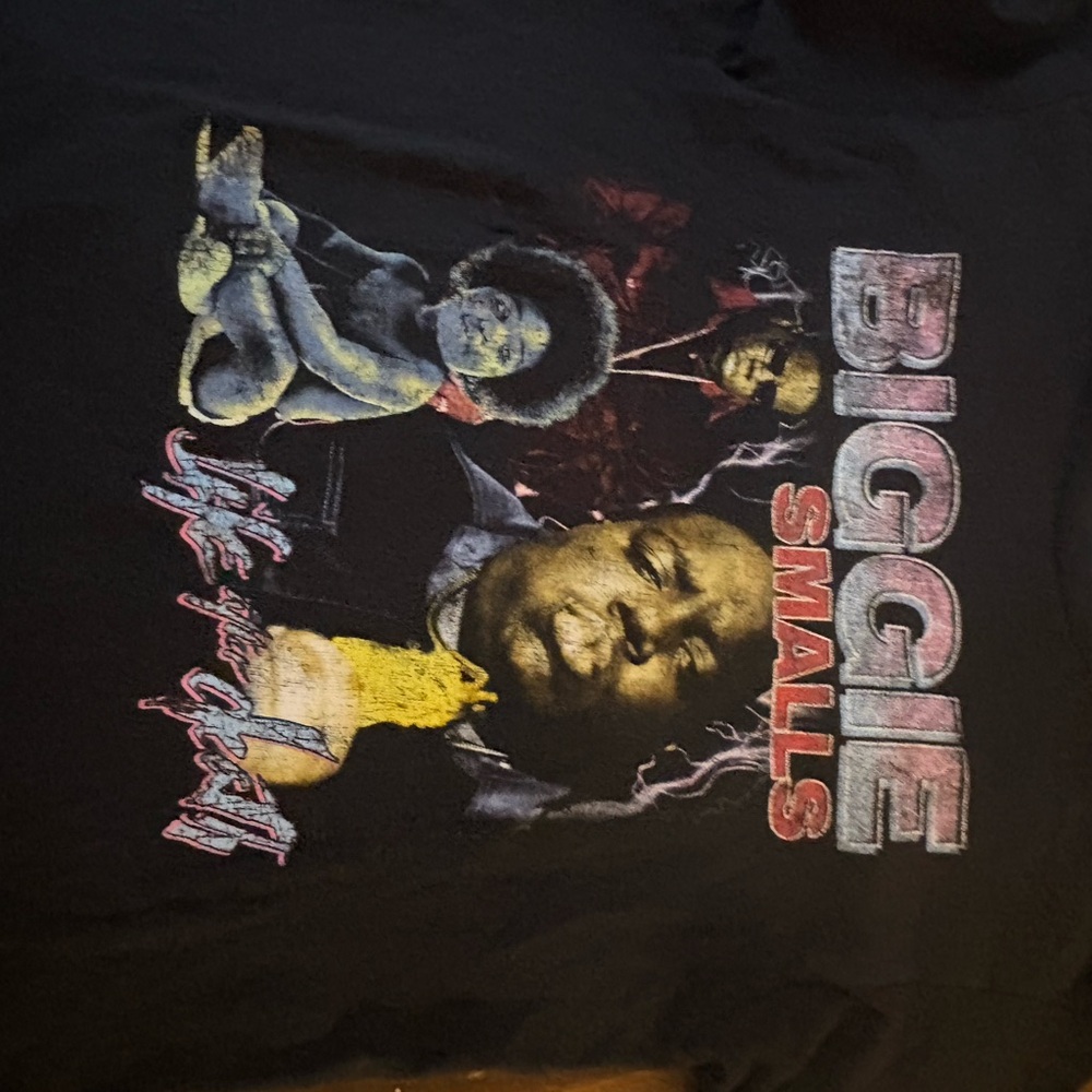 Black Biggie Smalls Graphic T-Shirt